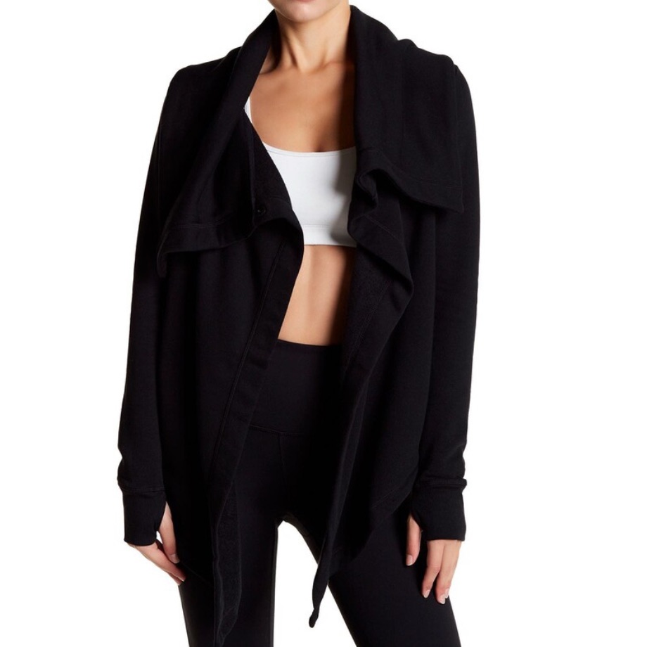 Drape Collar Cardigan By Zella
